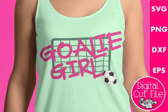 Cute and Playful Goalie Girl Soccer Design