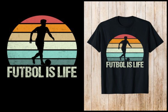 Futbol is Life Retro Soccer T-Shirt: A Versatile Graphics Asset