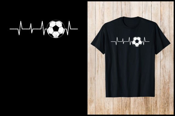 Heartline Playing Soccer T-Shirt: A Dynamic Graphics Asset
