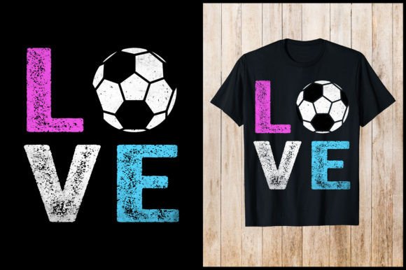 Love Soccer Vintage T-Shirt: A Classic for Embroidery
