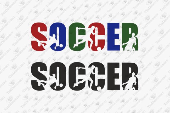 Review of Soccer Players Sports Silhouettes