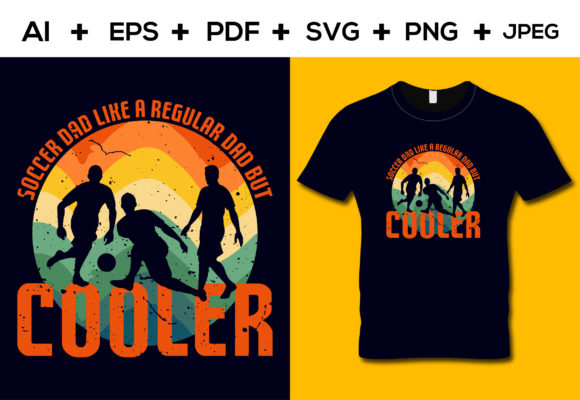 Soccer Dad T-shirt Design: A Versatile Graphics Asset
