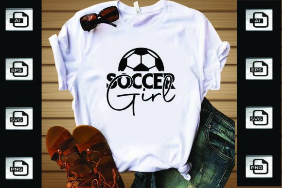 Soccer Girl: A Versatile Graphic for T-Shirt Designs