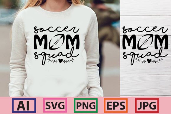Soccer Mom Squad: A Versatile T-Shirt Design for Branding