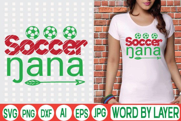 Soccer Nana Svg Design: A Charming Embroidery Choice