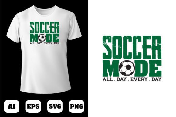 Soccer T-shirt Design 122: A Versatile Graphics Asset